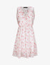 Robe patineuse imprimé printanier - Blanc - 1