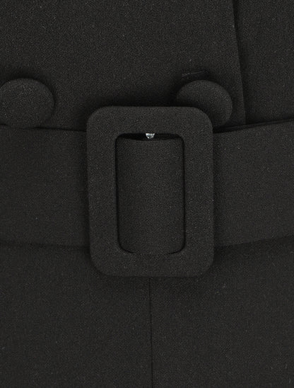 Combinaison carotte uni sans manches - Noir - 3