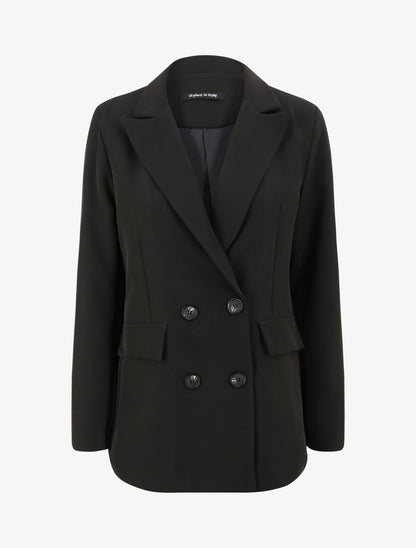 Blazer droit oversize - Noir - 1
