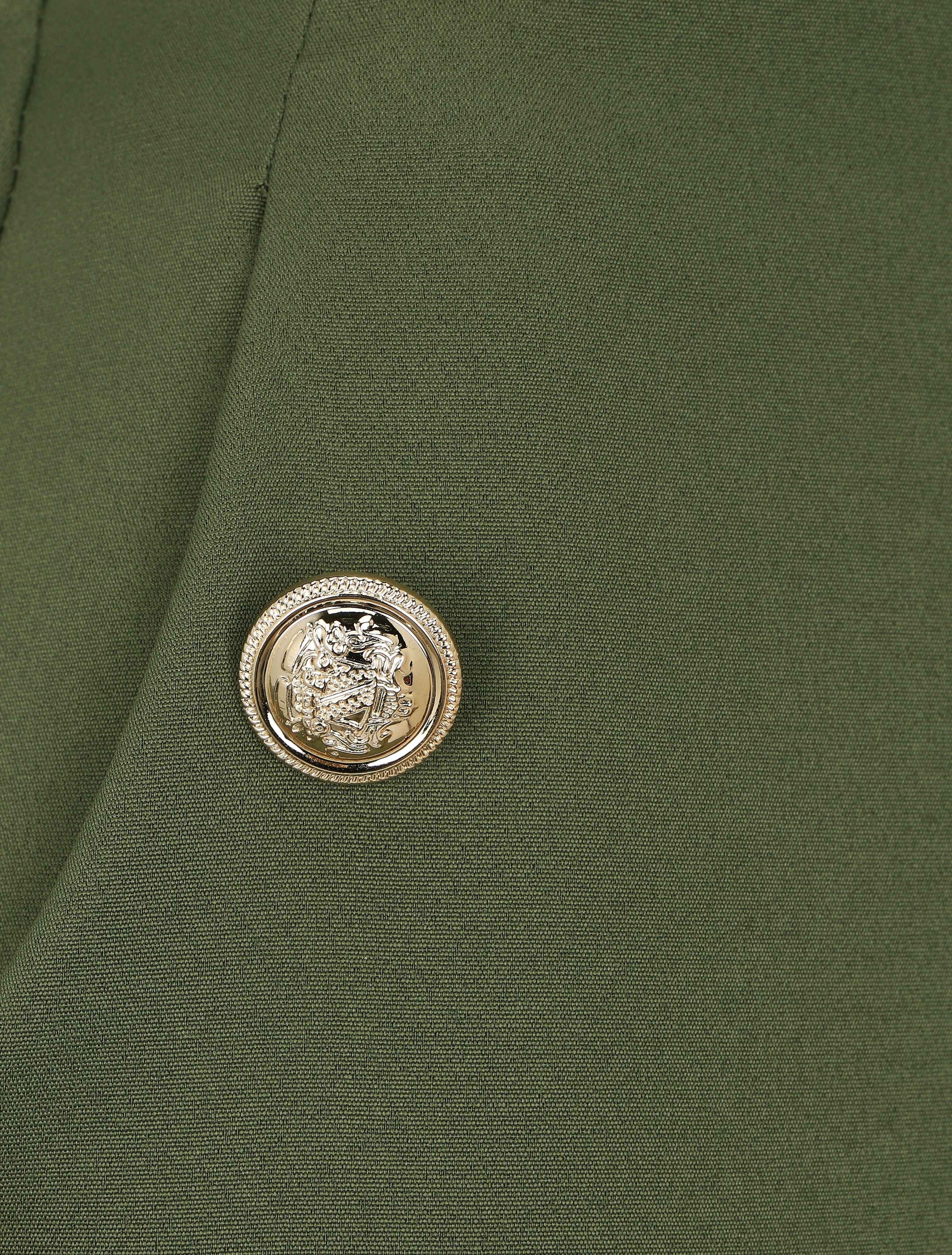 Pantalon slim à boutons stylisés - Kaki - 3