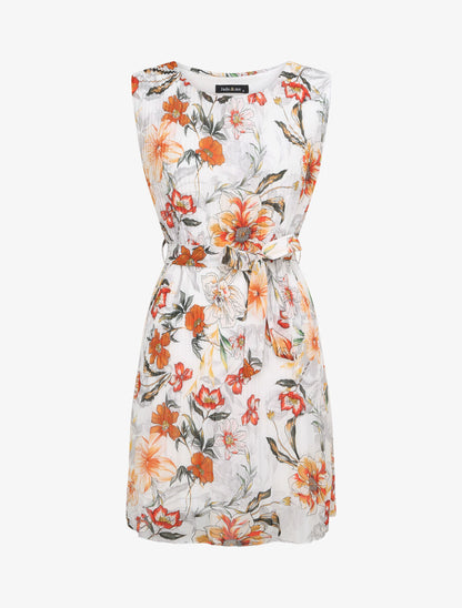 Robe plissée imprimé fleurs d&