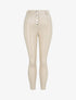 Pantalon ciré slim uni - Beige - 1