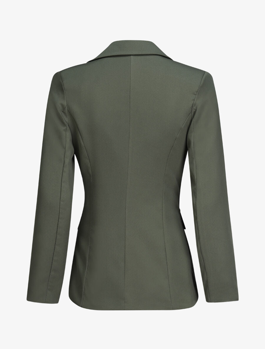 Blazer overzise uni - Kaki - 2