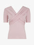 Top à buste à pans croisés - Rose pâle - 5