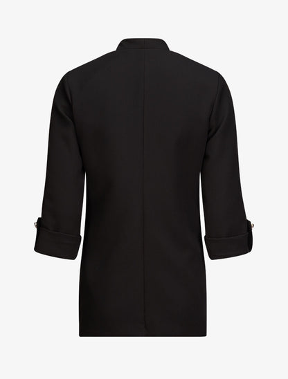 Blazer oversize à pans asymétriques - Noir - 2