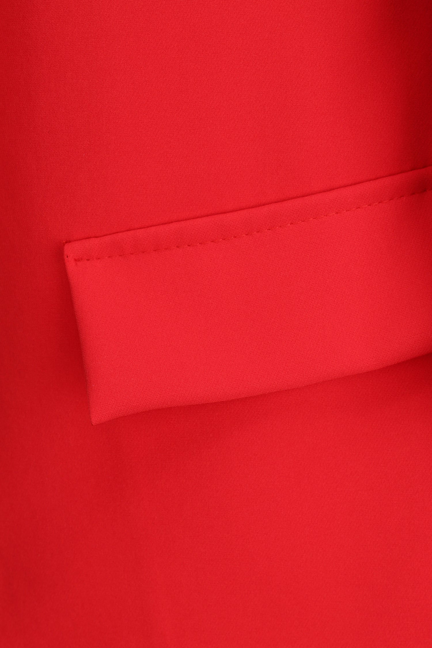 Blazer oversize à pans asymétriques - Rouge - 3