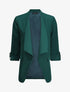 Blazer oversize à pans asymétriques - Vert sapin - 1