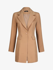 Blazer extra long - Camel - 1