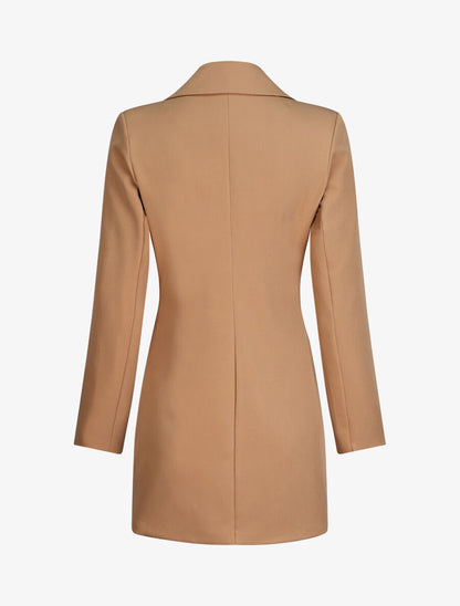 Blazer extra long - Camel - 2