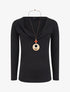 Pull à col bénitier et t-shirt en trompe l&