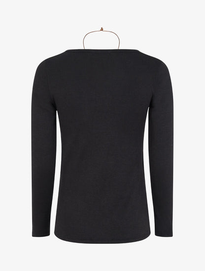 Pull à col bénitier et t-shirt en trompe l&
