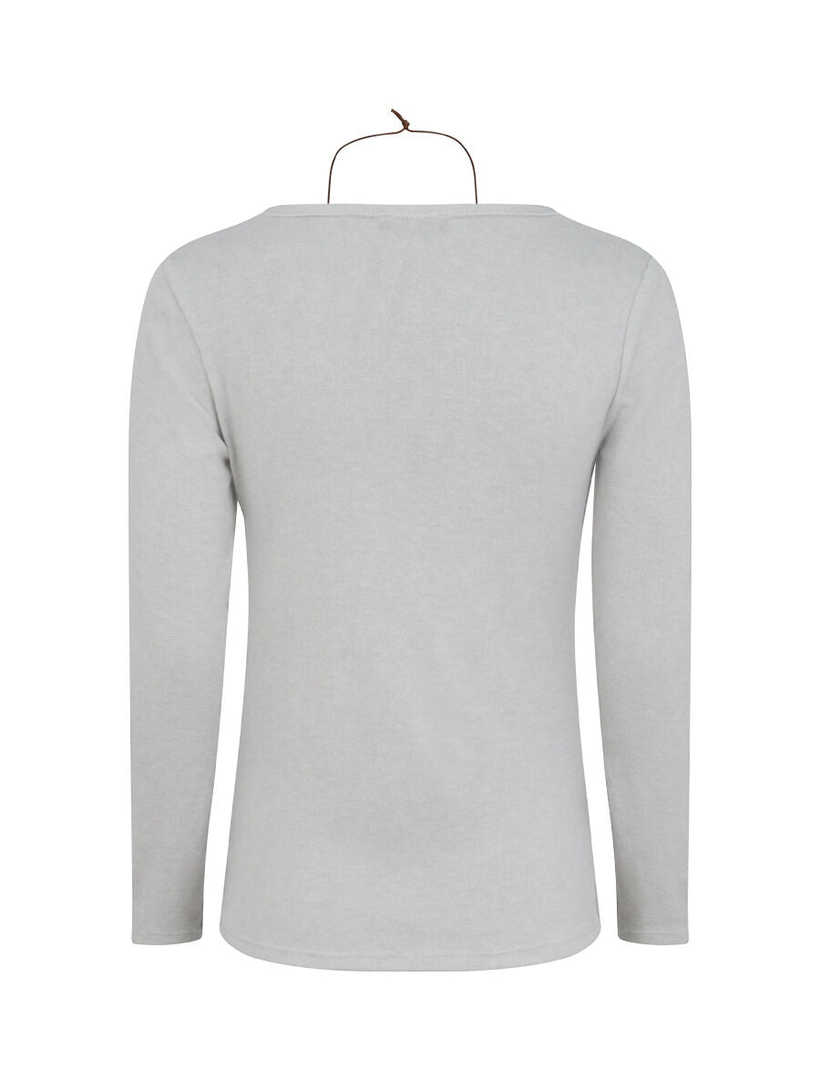 Pull à col bénitier et t-shirt en trompe l&