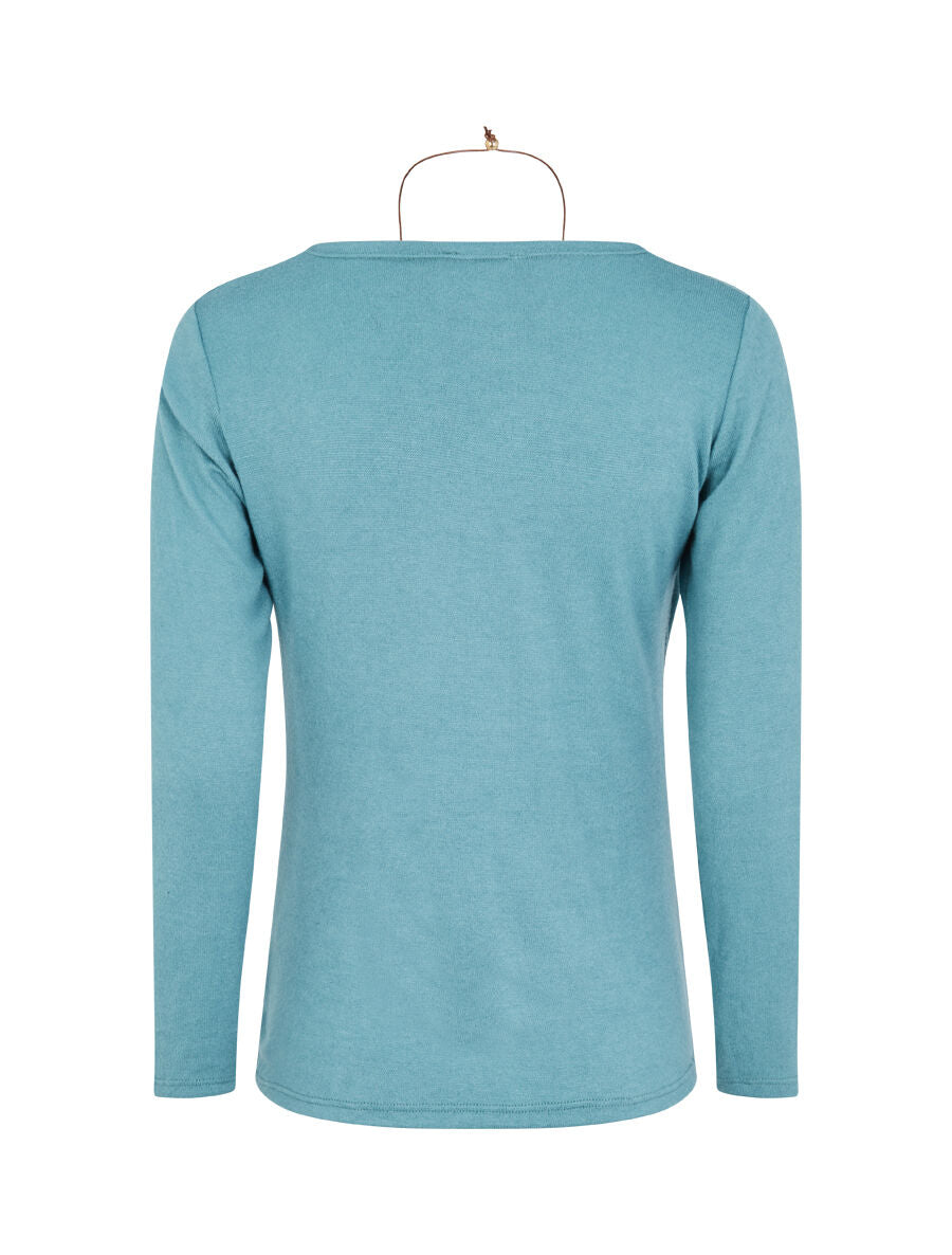 Pull à col bénitier et t-shirt en trompe l&