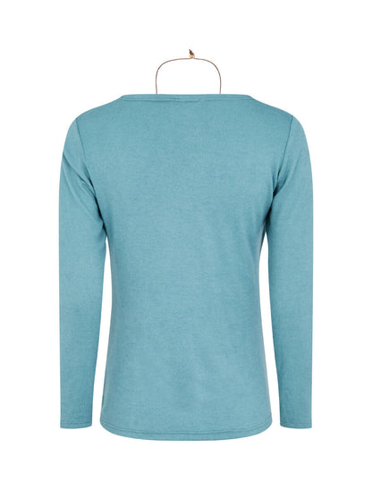 Pull à col bénitier et t-shirt en trompe l&