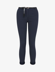 Pantalon 7/8 imprimé trèfle à revers - Marine - 1