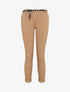 Pantalon 7/8 uni à revers - Camel - 1