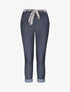 Pantalon chino droit à poches volantées - Bleu denim - 1