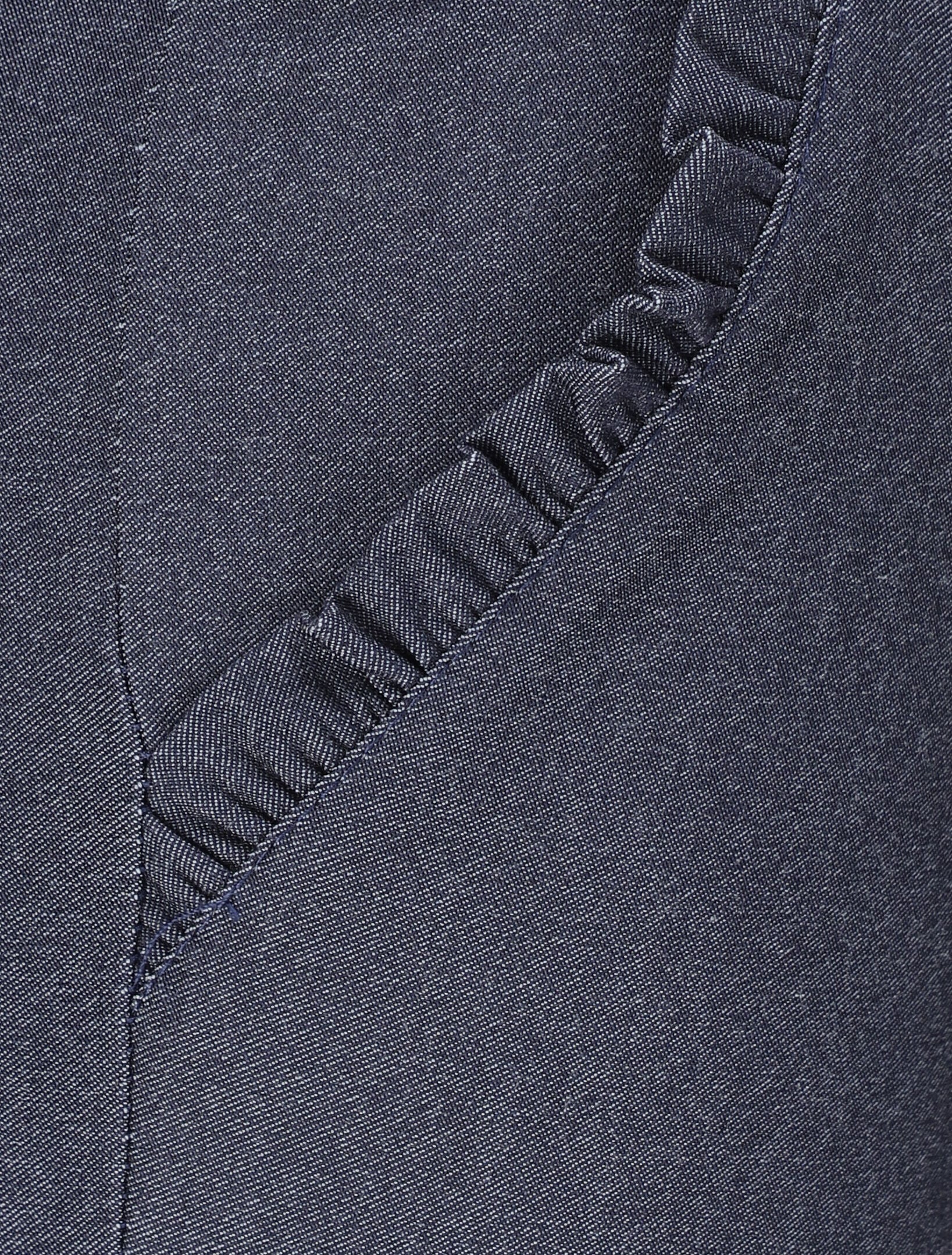 Pantalon chino droit à poches volantées - Bleu denim - 3