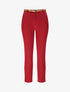 Pantalon droit uni à taille haute - Bordeaux - 1