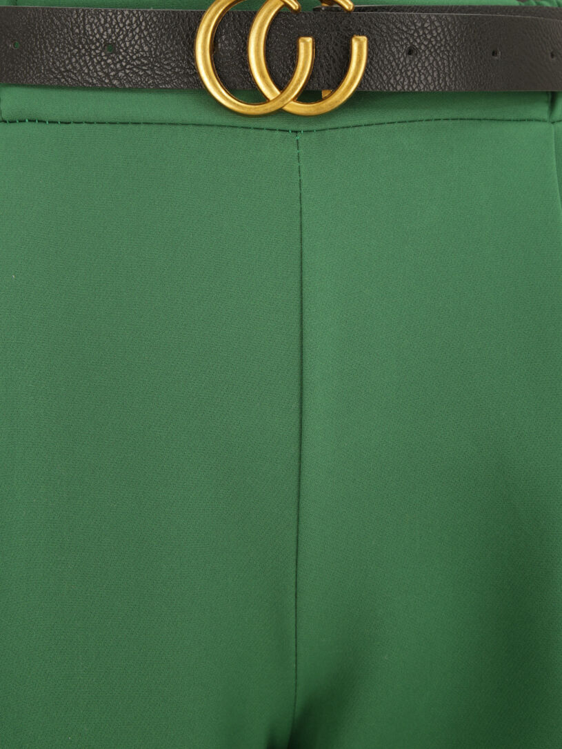 Pantalon 7/8 à pince - Vert - 3
