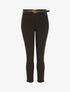 Pantalon à pince avec ceinture - Noir - 4