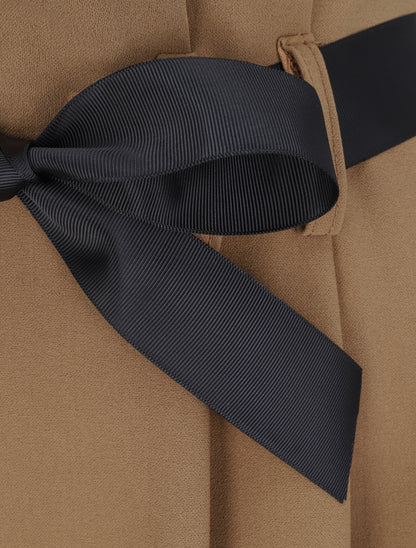 Jupe midi asymétrique - Marron - 3