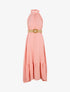 Robe longue unie dos nu - Rose - 1