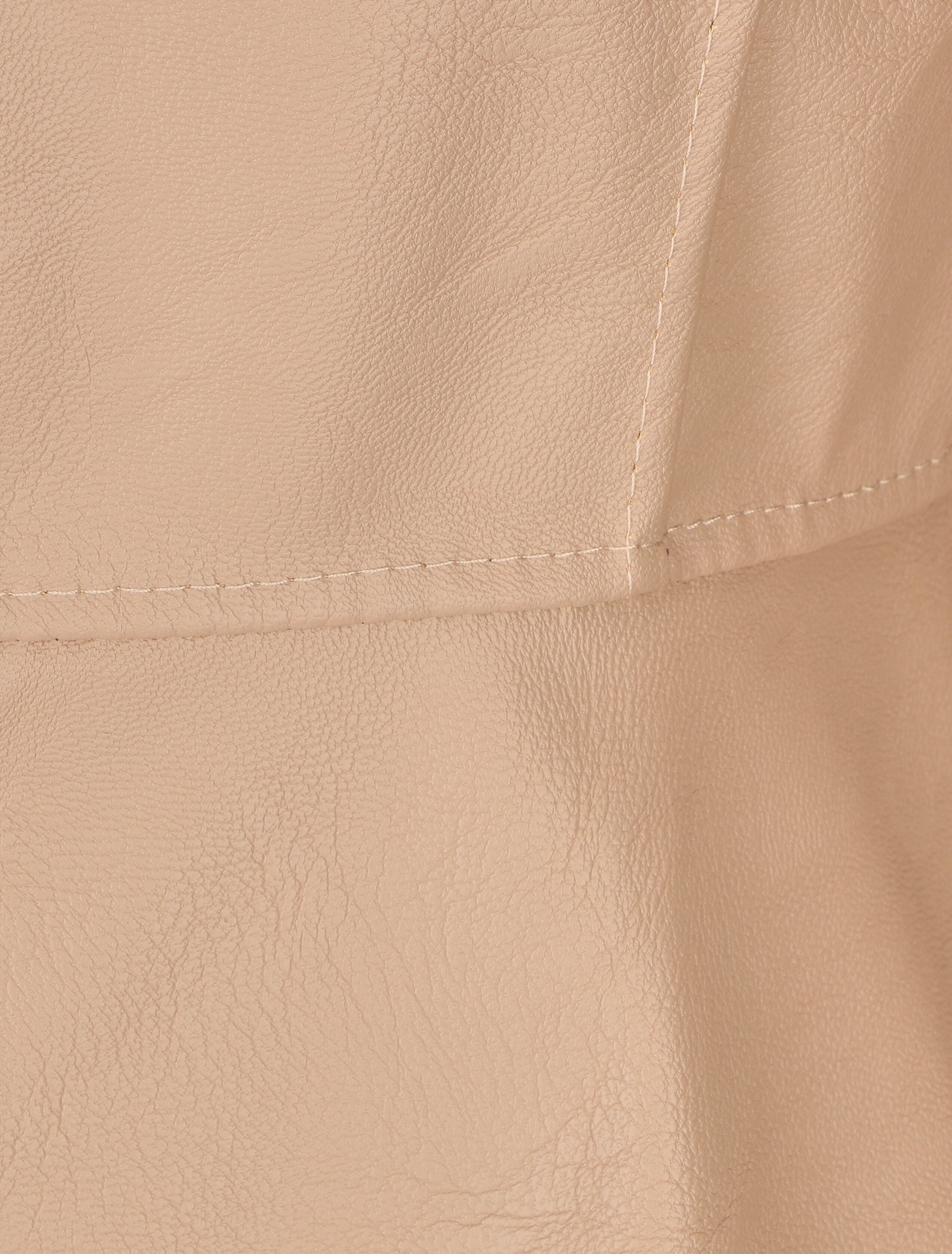 Veste zippée en simili - Beige - 3