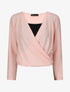 Pull cache-coeur doublé - Rose - 1