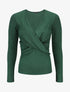 Pull droit cache-coeur - Vert sapin - 1