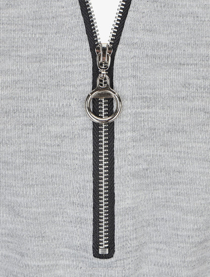 Robe droite avec ceinture stylisée - Gris - 3