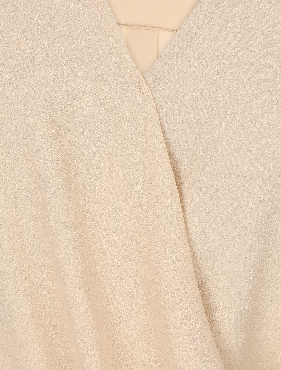 Top cache-coeur à noeud - Beige - 3