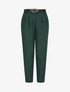 Pantalon dad uni taille standard - Vert foncé - 4