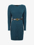 Robe pull courte - Bleu canard - 1