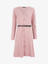 Robe pull mi-longue boutonnée - Rose clair - 5