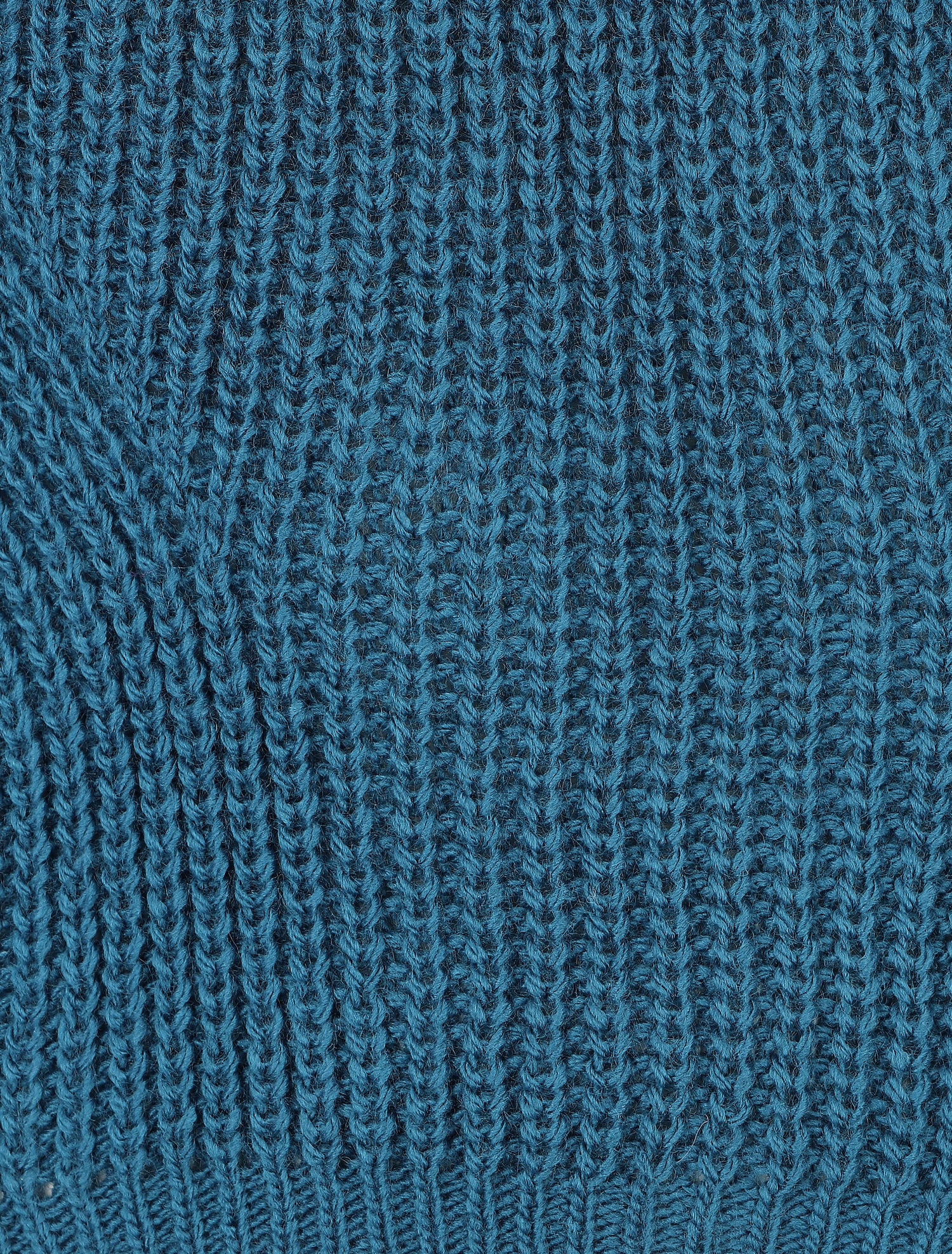 Pull loose à col bateau - Bleu canard - 3