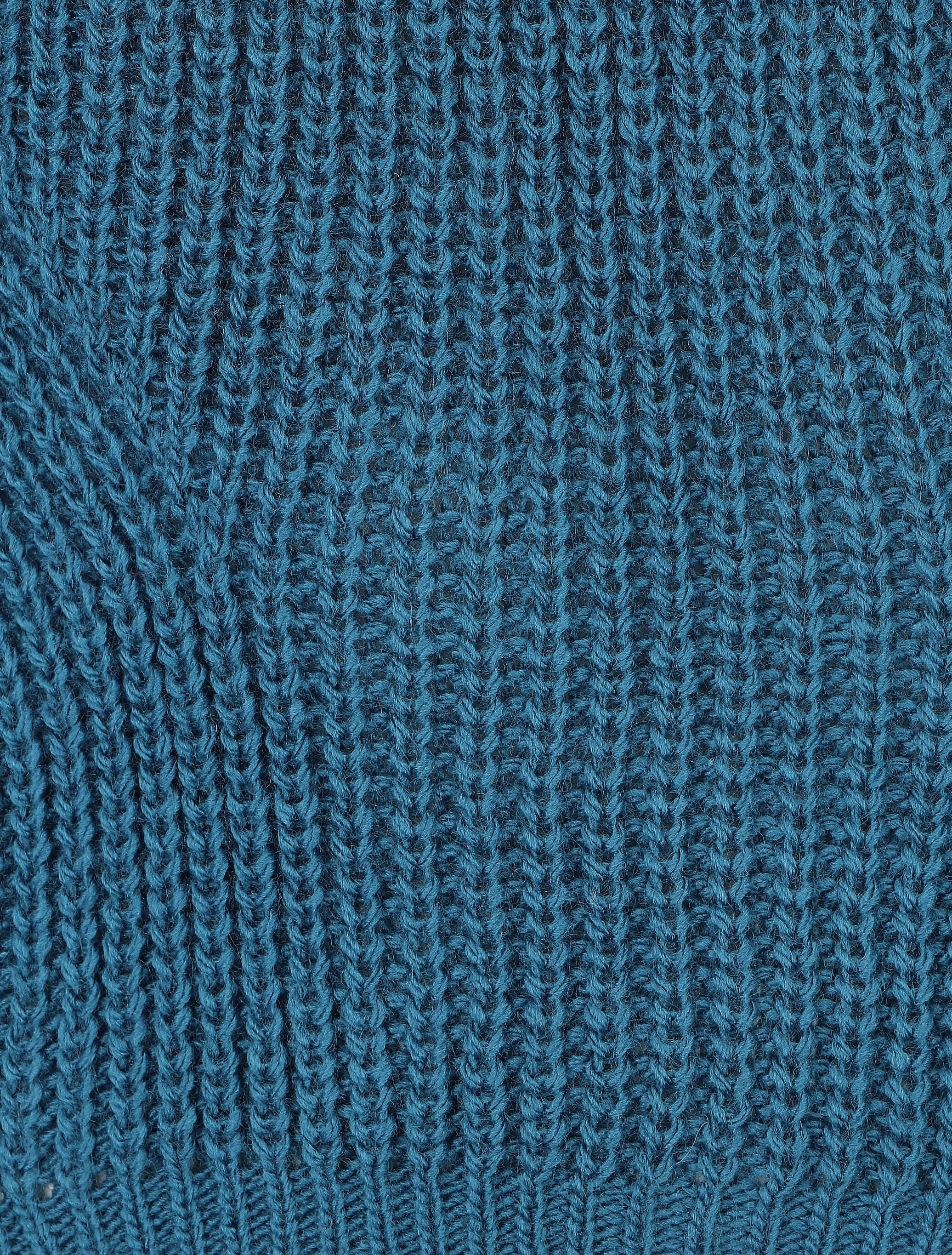 Pull loose à col bateau - Bleu canard - 3