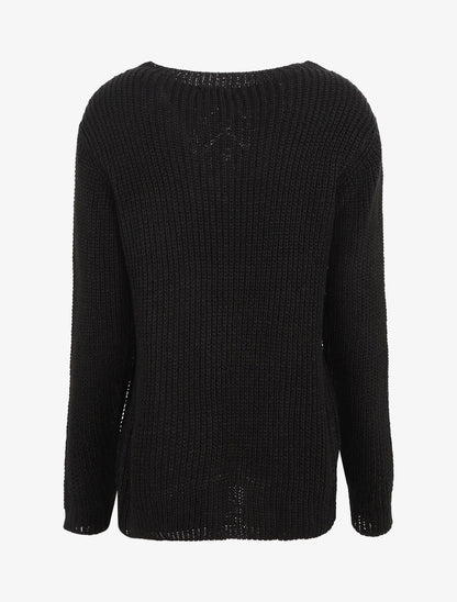 Pull long uni - Noir - 2