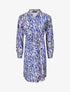 Robe chemise à imprimé abstrait - Bleu roi - 1