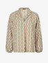 Blouse vaporeuse à imprimé vintage - Beige - 4