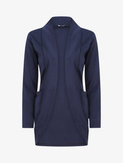 Veste légère ouverte à poches plaquées - Marine - 5