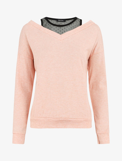Pull bardot trompe l&