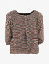 Blouse imprimé mosaïque - Noir - 4