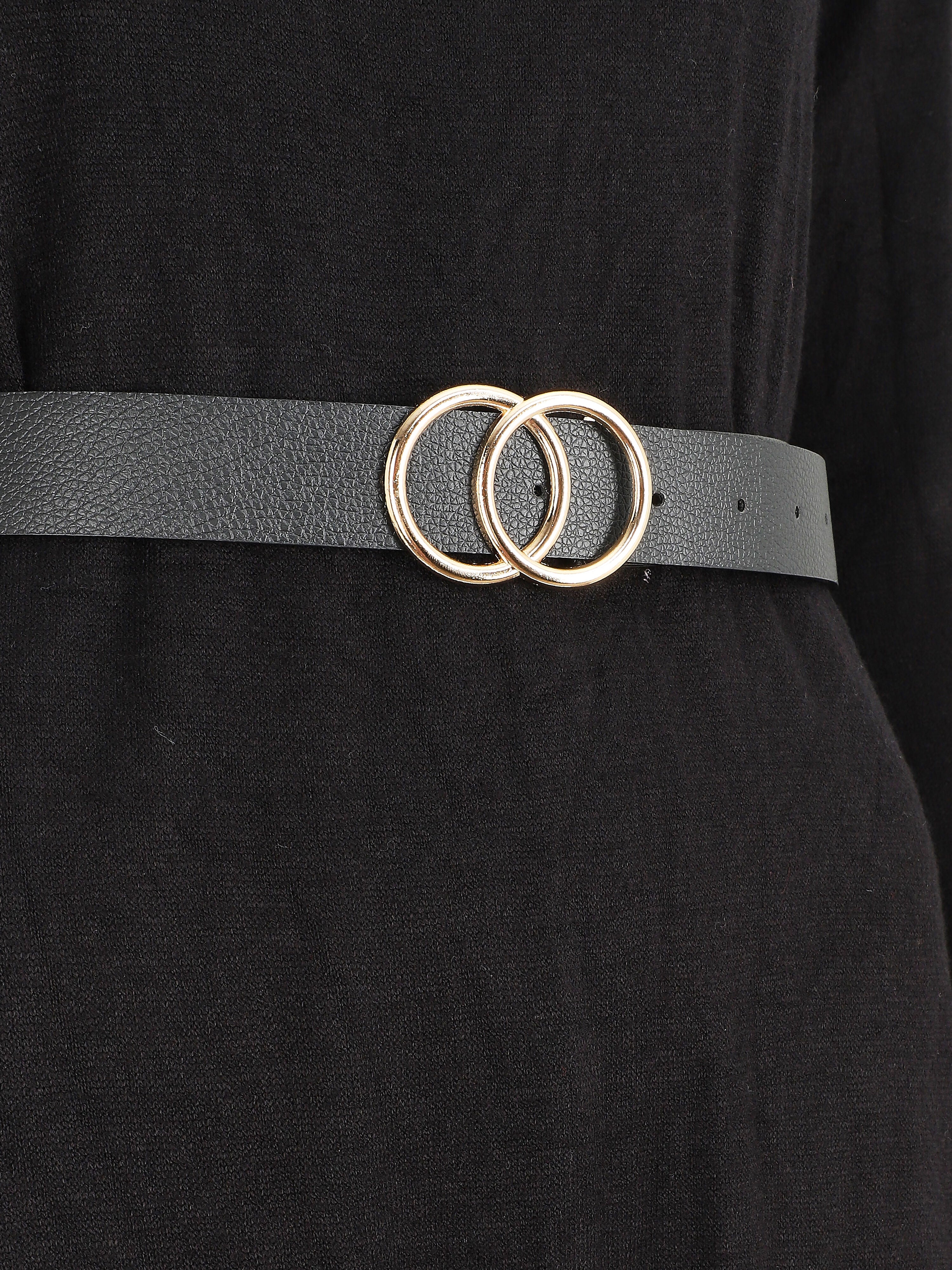 Robe pull courte à dos ajouré - Noir - 3