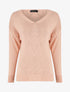 Pull droit dos stylisé - Rose - 4