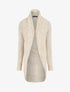 Gilet ample à col châle - Beige - 5