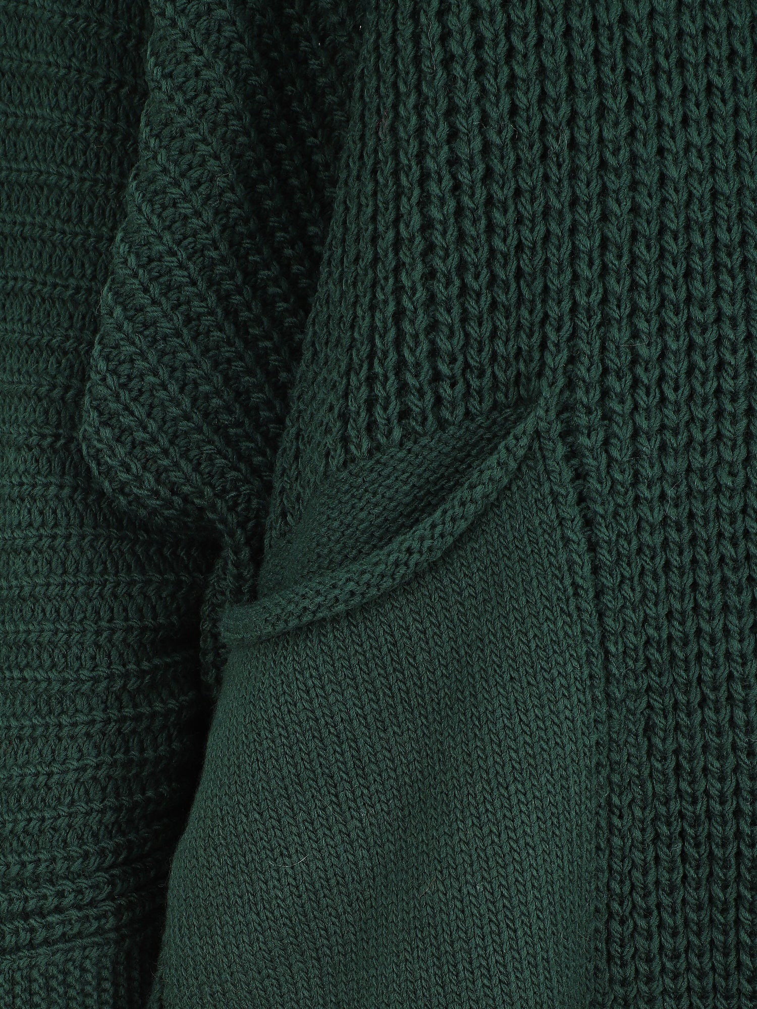 Gilet mi-long ample - Vert sapin - 3