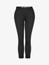 Pantalon droit à bords retroussés - Noir - 4