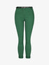 Pantalon 7/8 uni à revers - Vert - 4