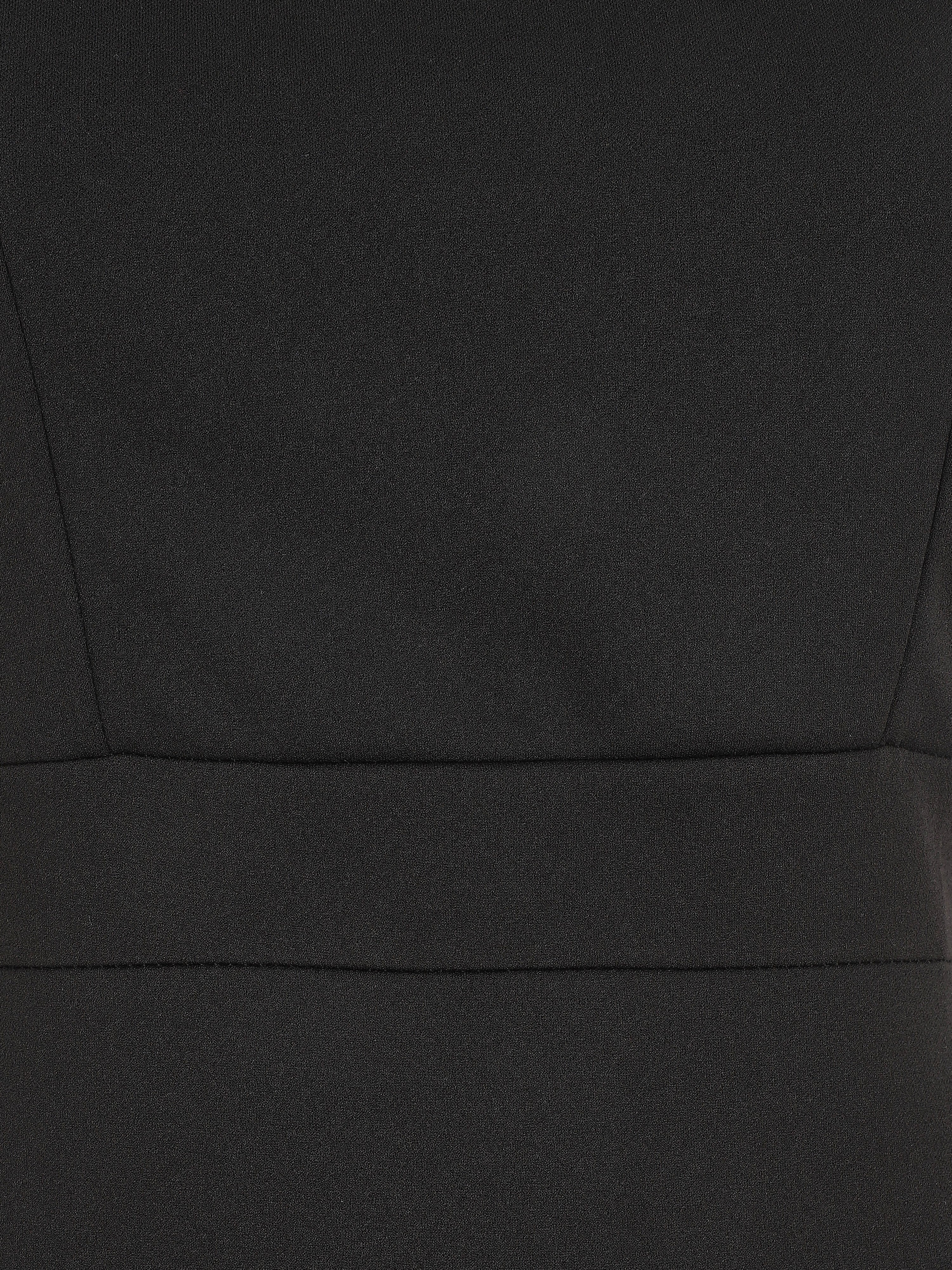 Robe fourreau à bretelles asymétrique - Noir - 3